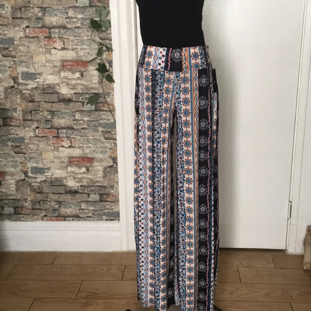 Shosho 🛍️ Capri Pants Blue & Pink Sz Various - Picture 7 of 12